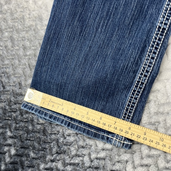 BKE Denim Payton Stretch Boot Cut Mid Rise Jeans Womens Size 32L - Picture 9 of 13